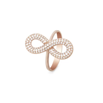 Róza rose gold vegtelen gyűrű