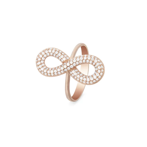 Róza rose gold vegtelen gyűrű
