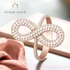 Róza rose gold vegtelen gyűrű